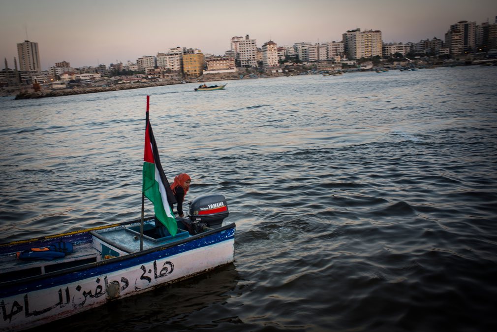 قایق ماهیگیری در فلسطین